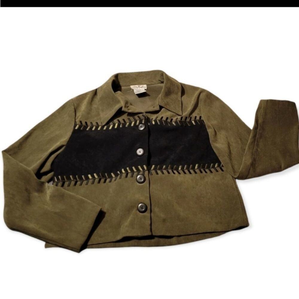 Alix Taylor NY Rare Vintage Western cowgirl light jacket Size 10P